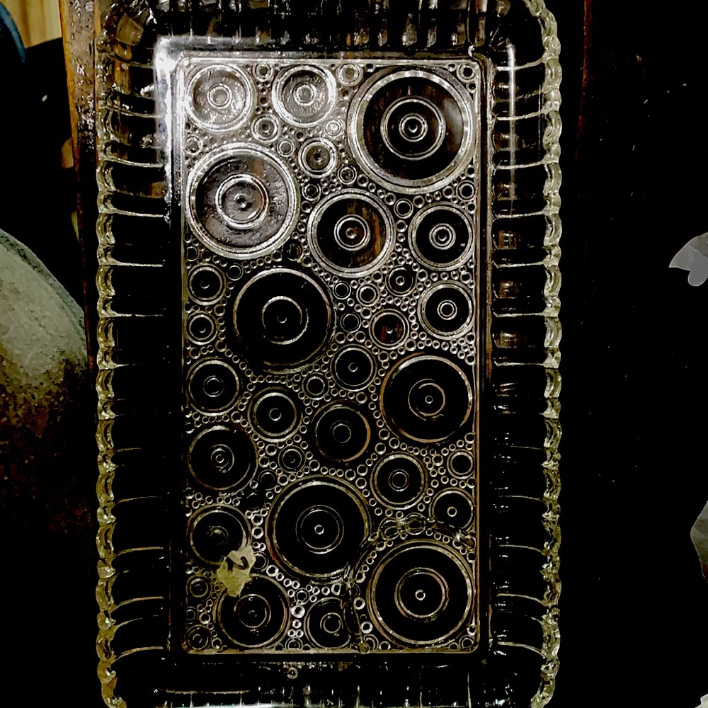 Small crystal serving tray